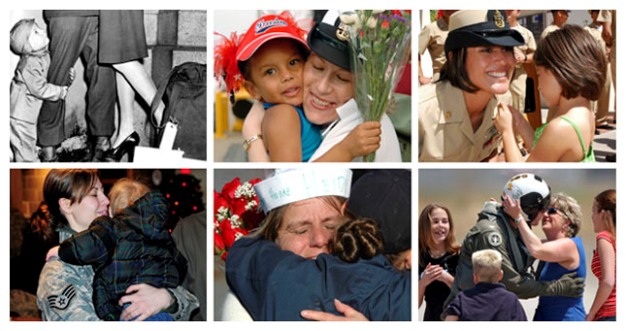 Six photos of mothers in a grid
