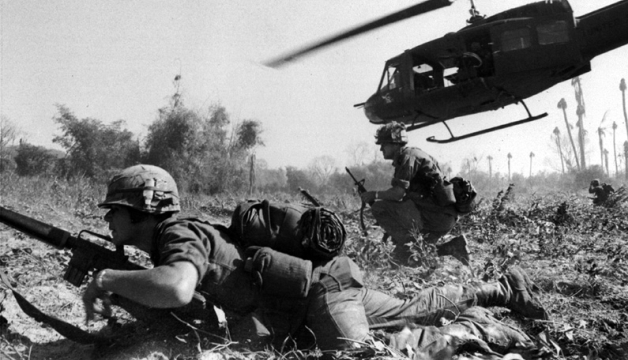 Troops in combat in Vietnam