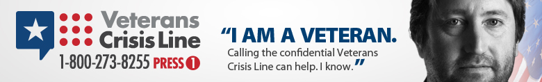 Veterans crisis Line banner