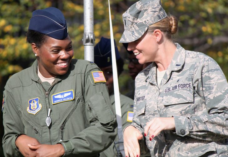 Image of two women in Air Force Uniforms
