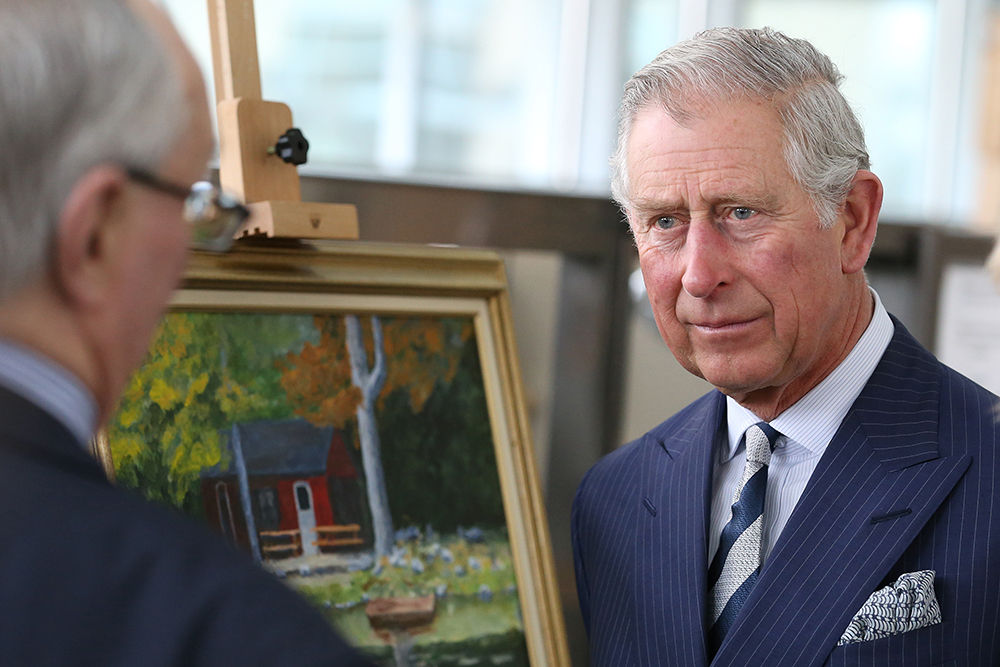 Prince Charles visits the Armed Forces Retirement Home in Washington, D.C.