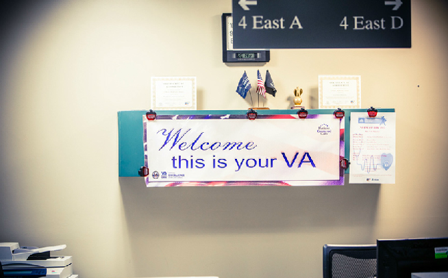 VA office sign