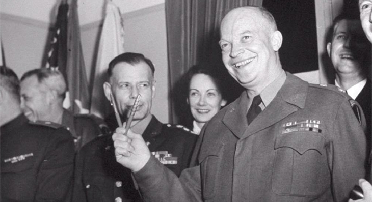 General Eisenhower following Germany's surrender