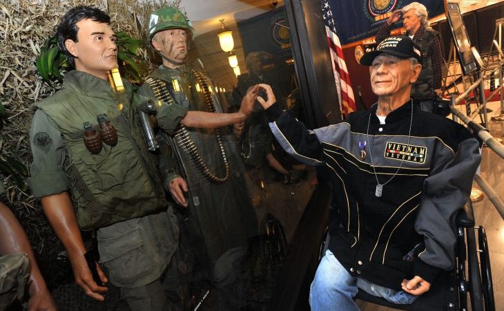 IMAGE: A Vietnam displat at VA's central office honoring Vietnam Veterans