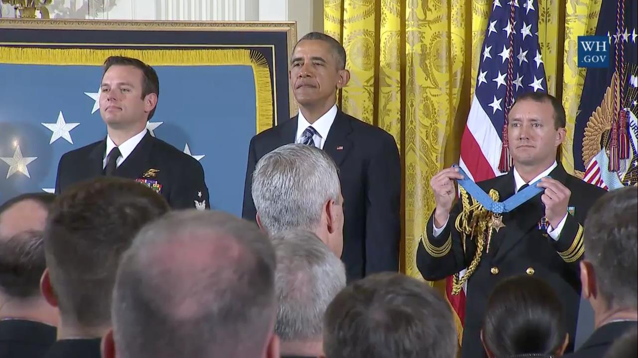 Edward Byers receives the Medal of Honor