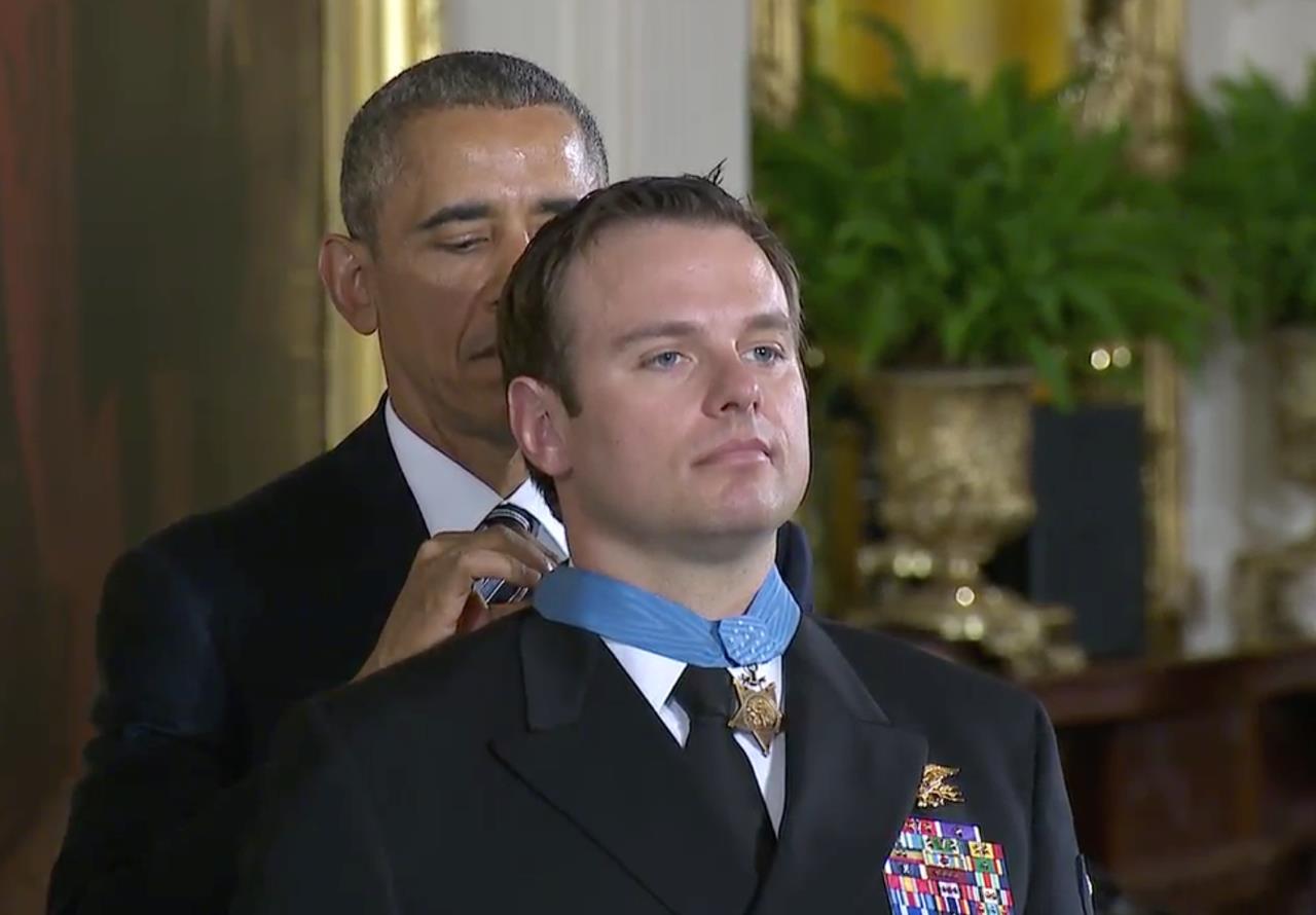 Edward Byers receives the Medal of Honor