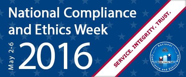 National Compliance and Ethics Week 2016