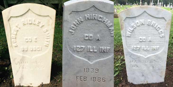 22 new military markers recognize Civil War soldiers in Illinois cemetery