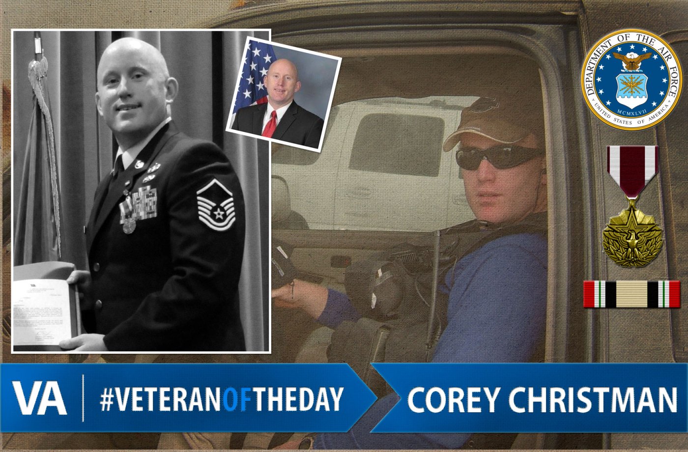 Veteran of the day Corey Christman
