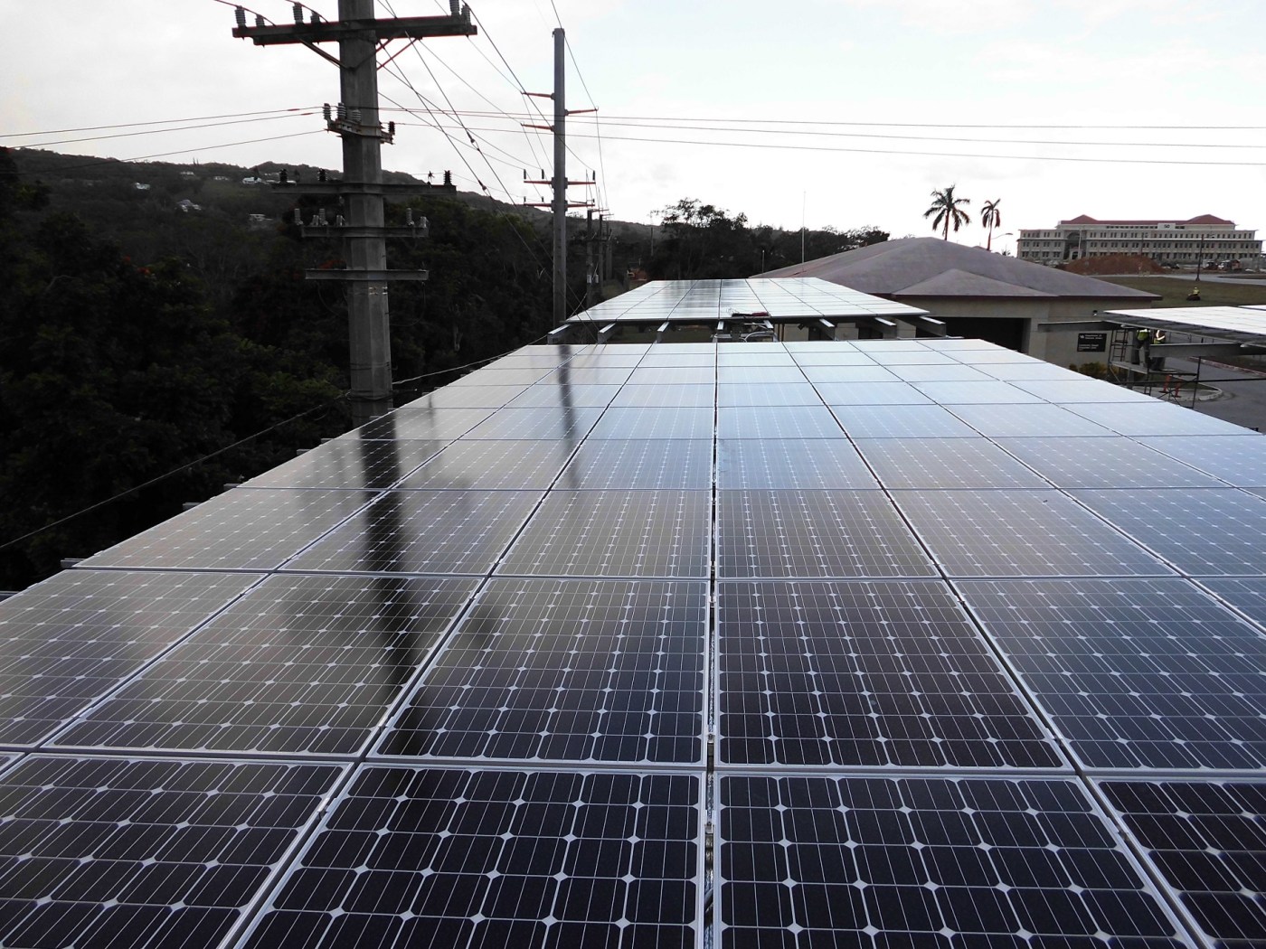 Image of Guam carport with solar panelsblog top