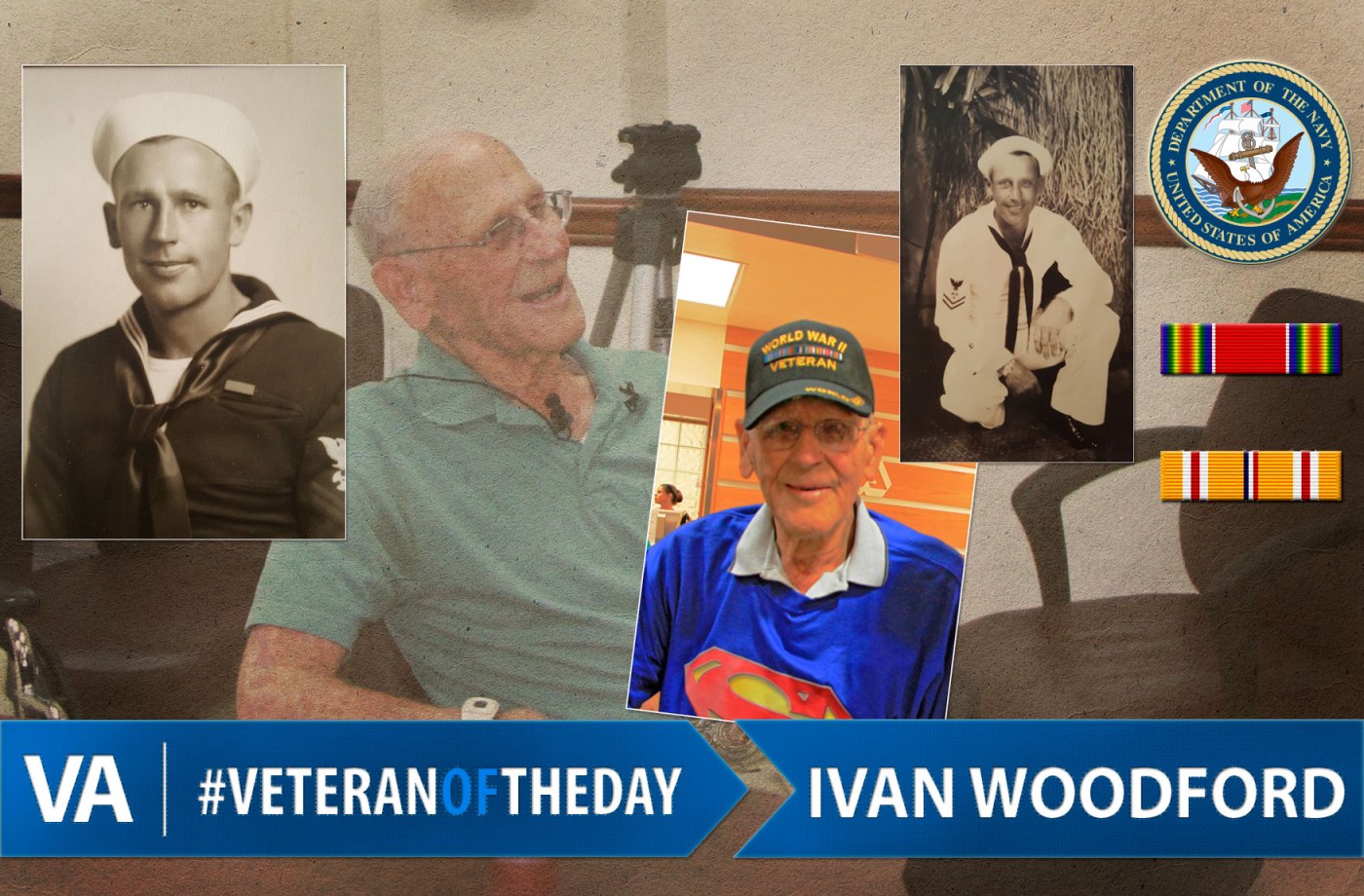 Veteran of the day Ivan Woodford.