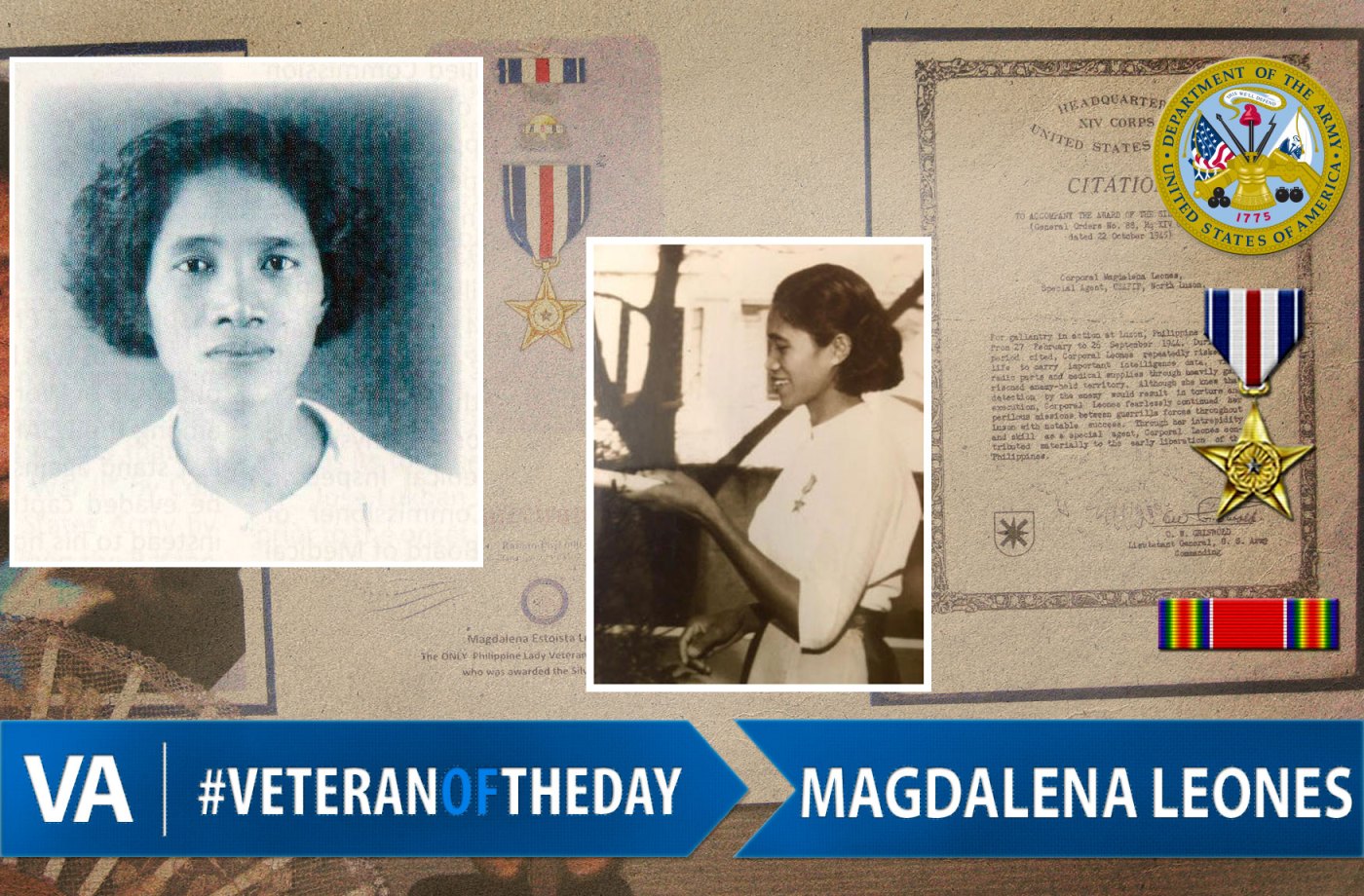 Veteran of the day Magdalena Leones