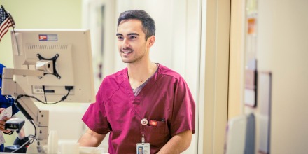 Image of nurse in scrubs