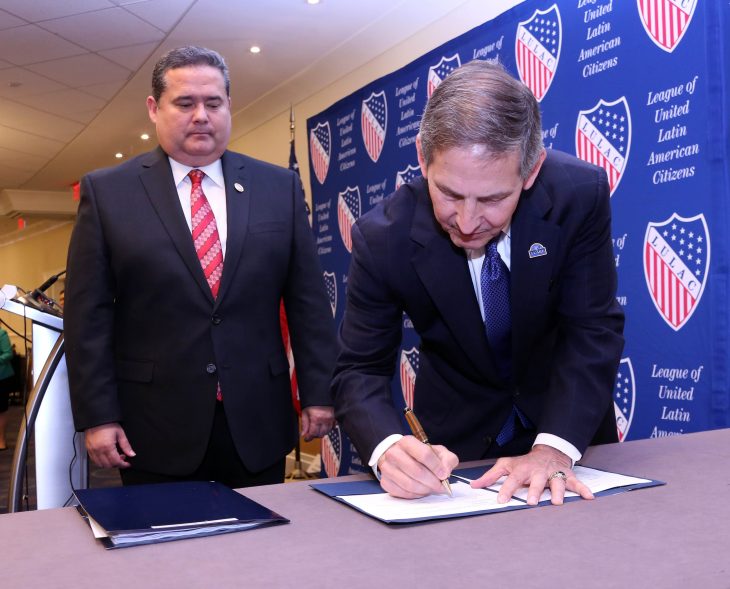 VA LULAC signing partnership agreement