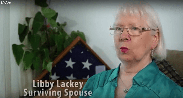 Screen capture of surviving spouse from VBA pension video