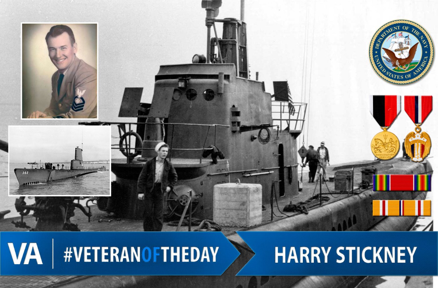 Veteran of the day Harry Stickney