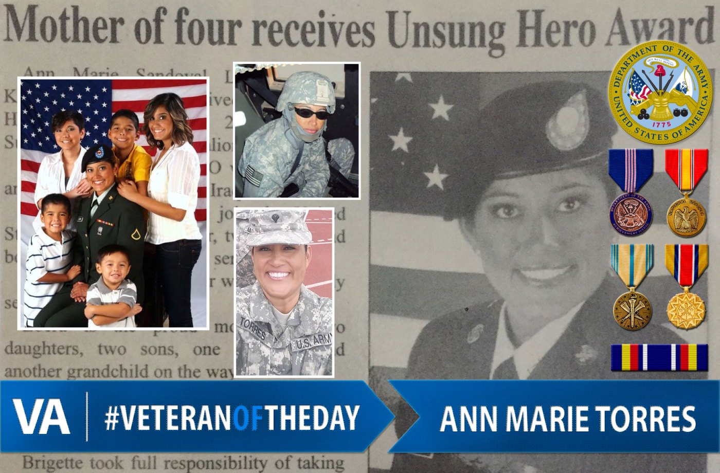 Veteran of the day Anna Marie Torres