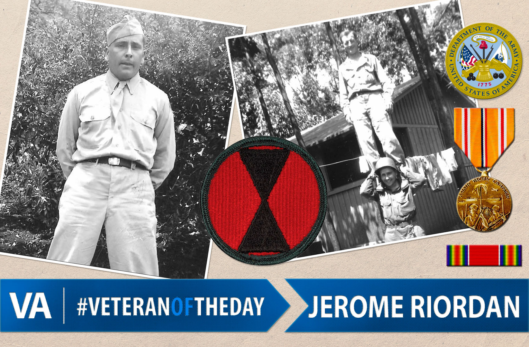 Jerome Riordan - Veteran of the Day