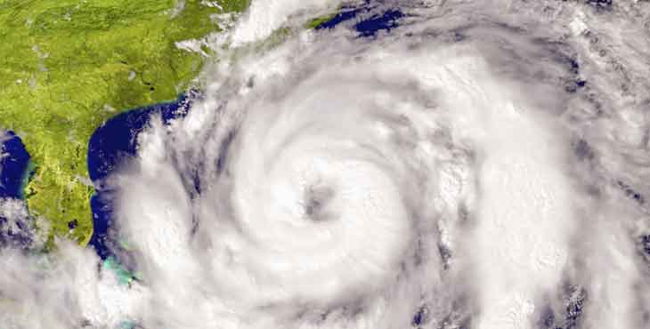 Image: A satellite image of a Hurricane