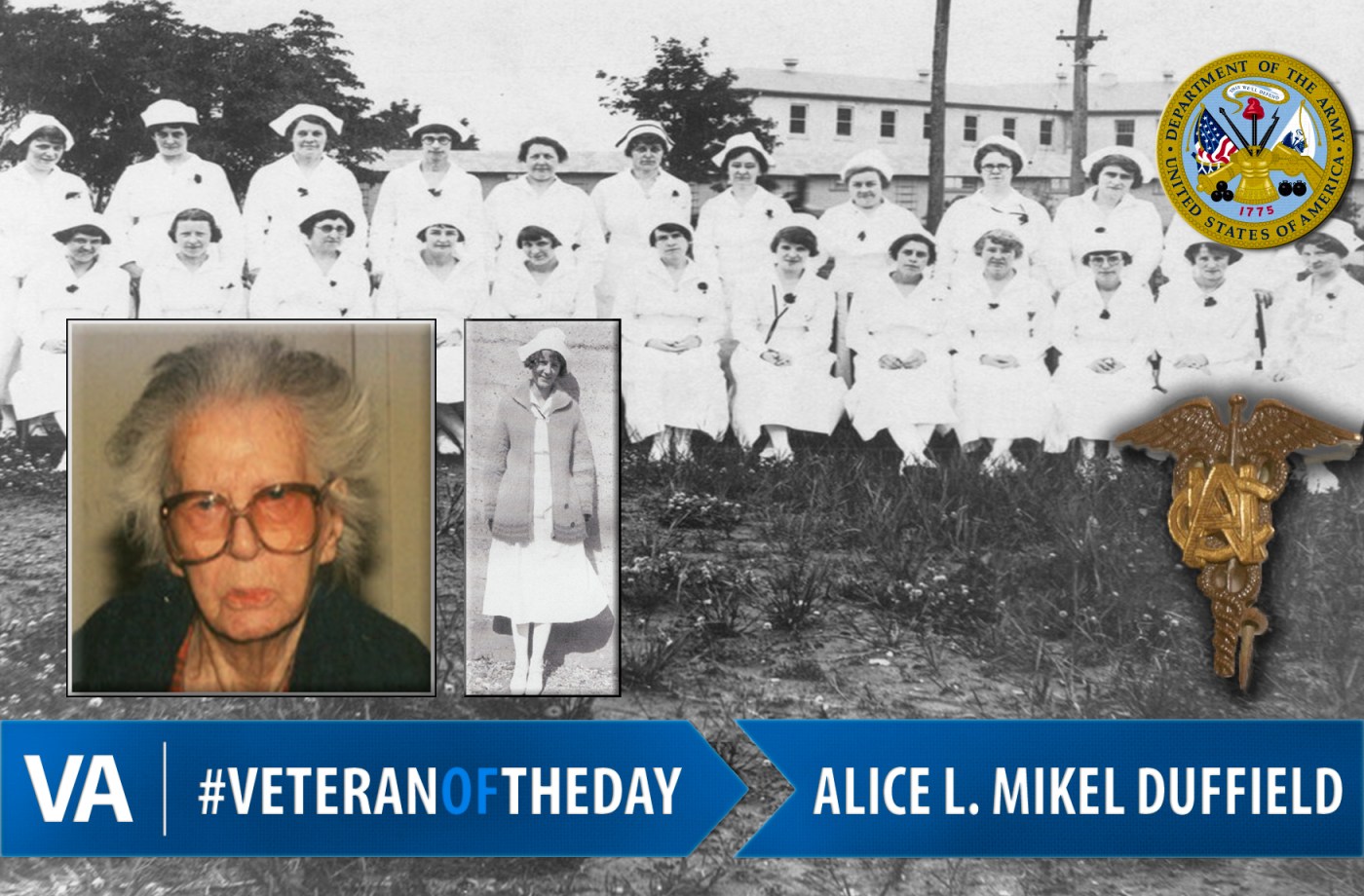 Alice L. Mikel Duffield - Veteran of the Day