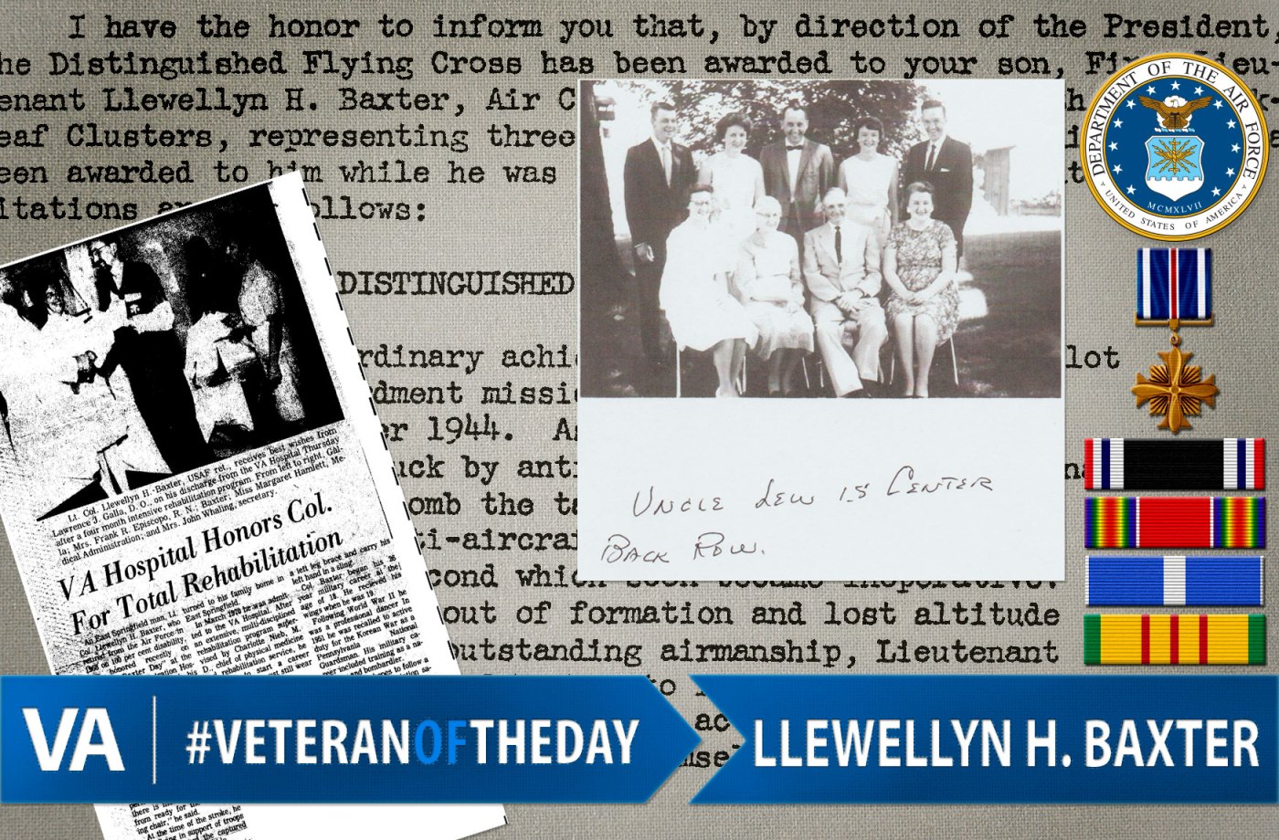 Llewellyn H. Baxter - Veteran of the Day