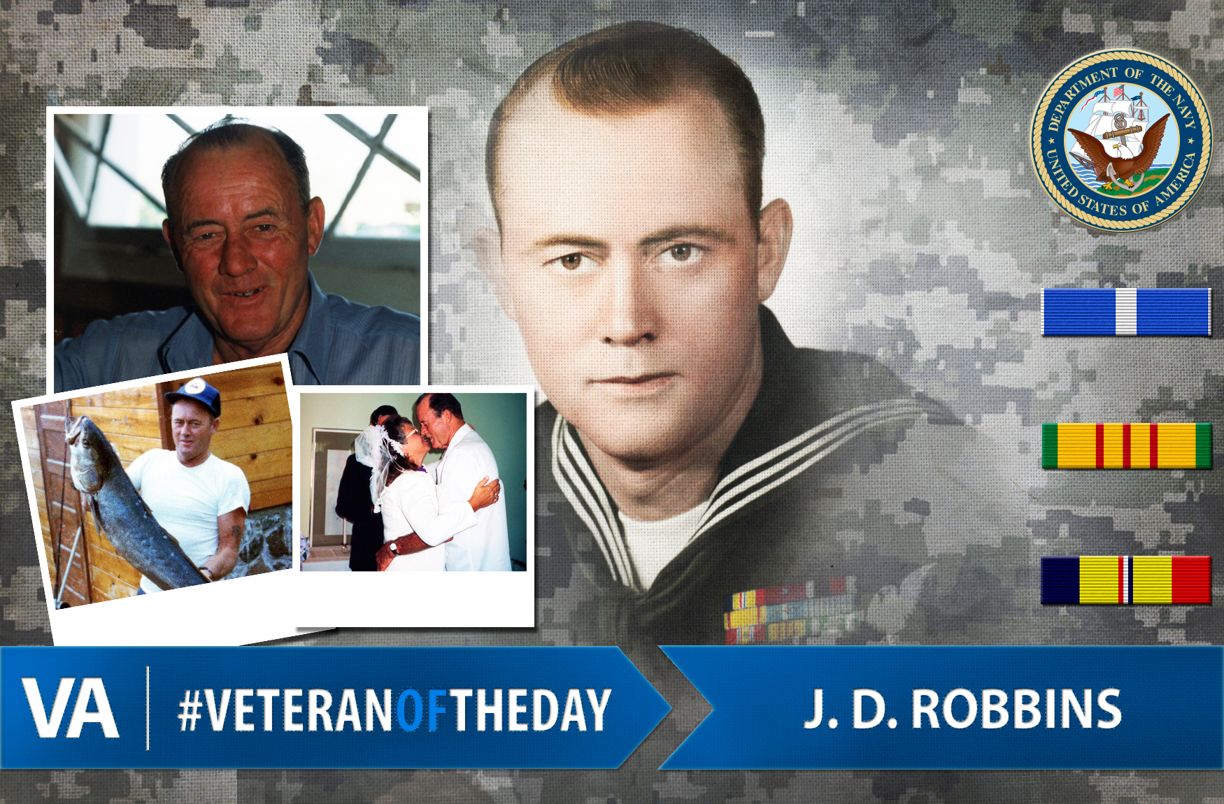 Veteranoftheday Navy Veteran Johnie David Robbins Jr Va News