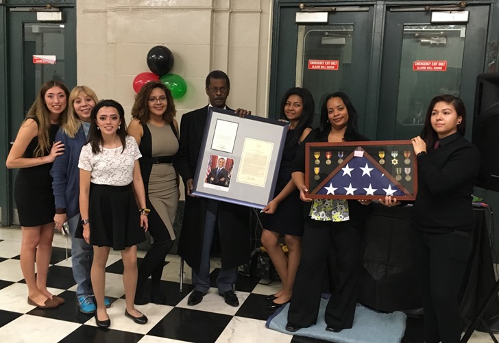 image of the non-profit group comprized of teens who raised money for homeless Veterans