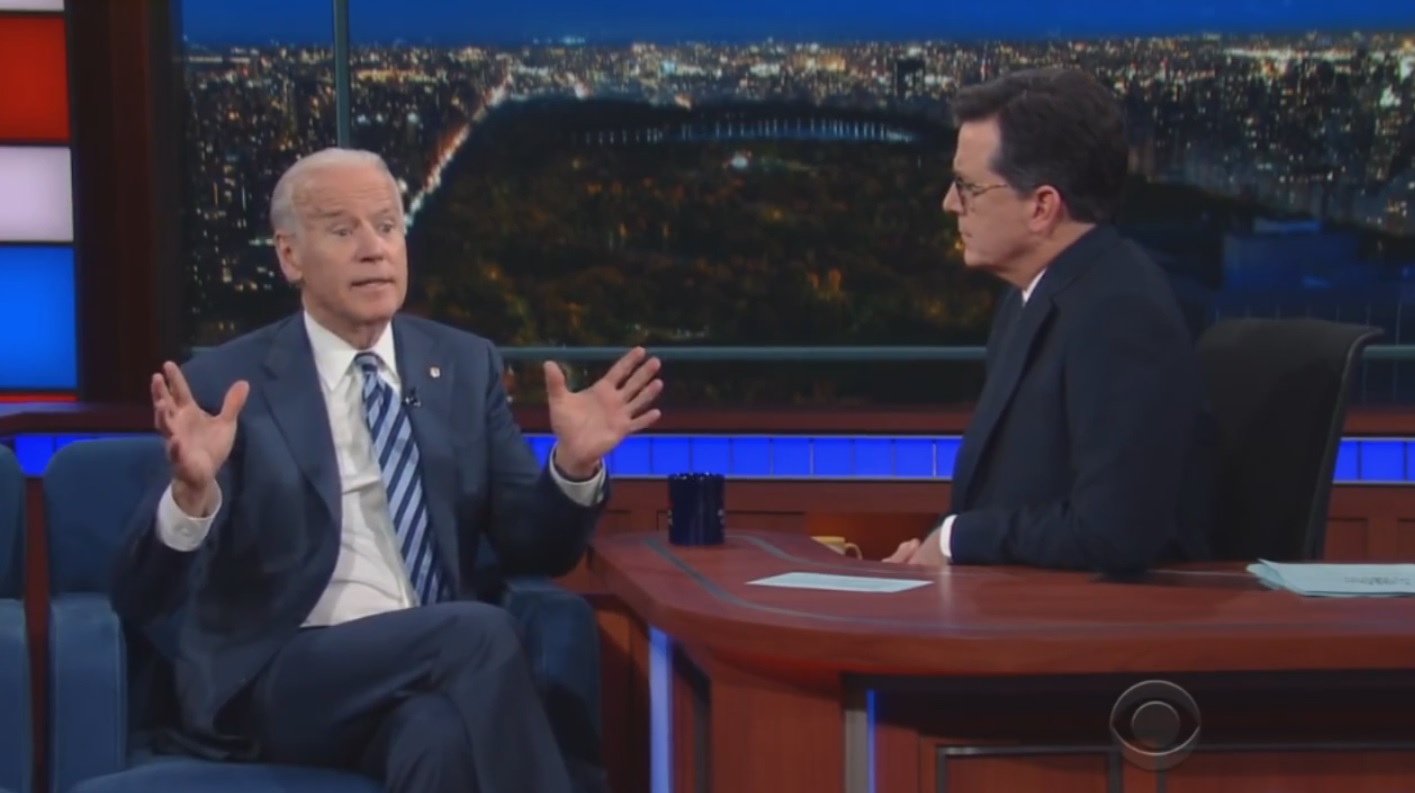 Vice President Biden on the Late Show