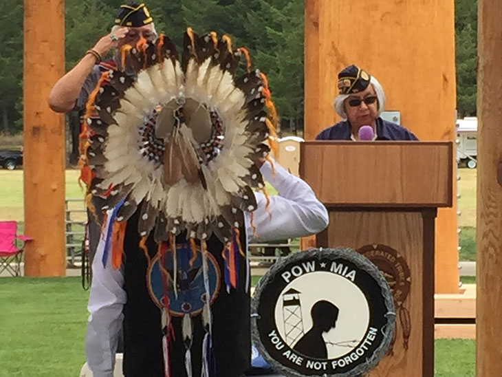 image of a native american POW/MIA ceremony.