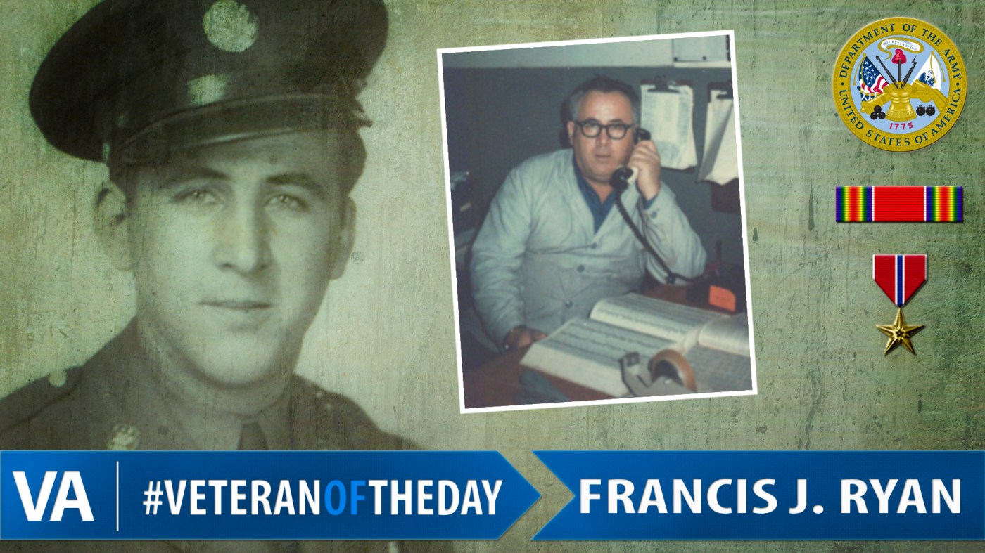 #VeteranOfTheDay Army Veteran Francis Joseph Ryan