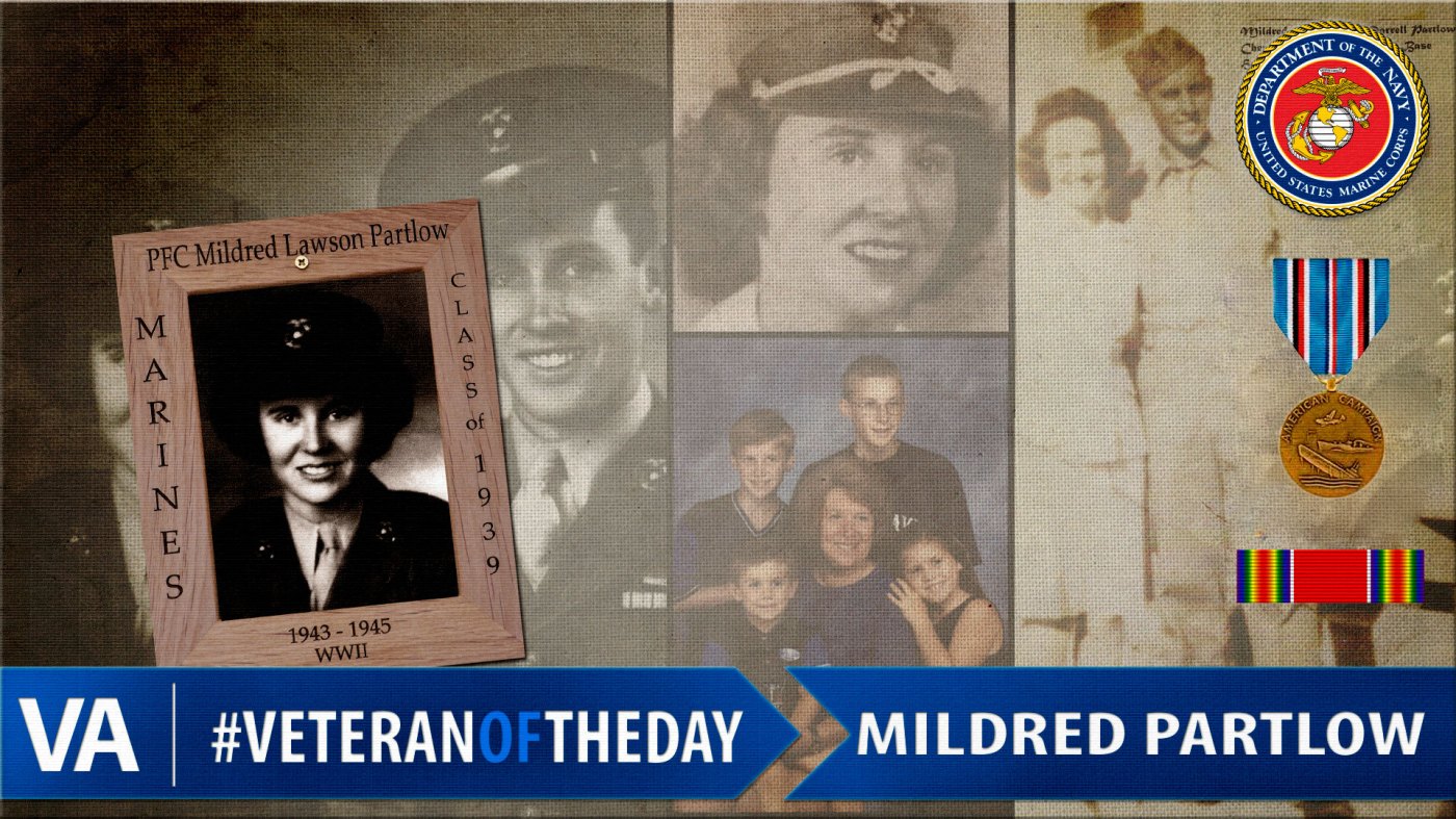 Mildred Lawso Partlow - Veteran of the Day