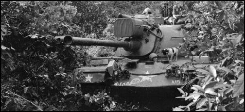 Image of a M48A3 Tank 1st Bn 69th Armor 4th Infantry Division Vietnam