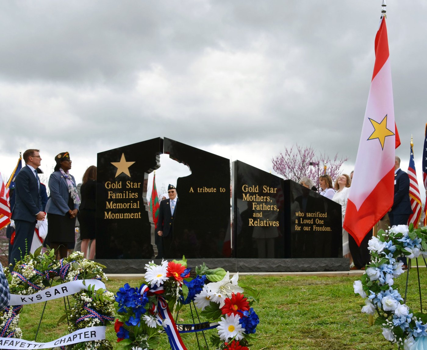 The Gold Star Families Memorial Monument at Lexington, Kentucky's Veterans Park.