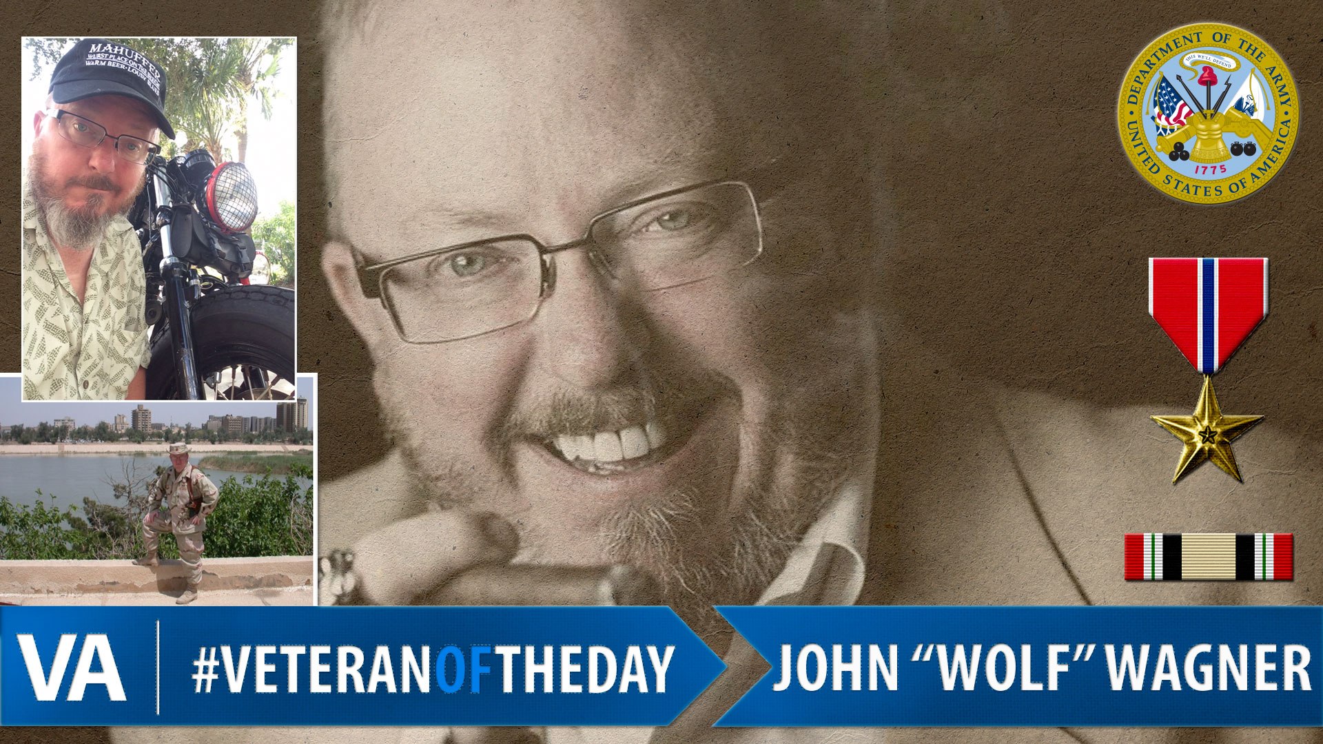 #VeteranOfTheDay Army Veteran John “Wolf” Wagner - VA News