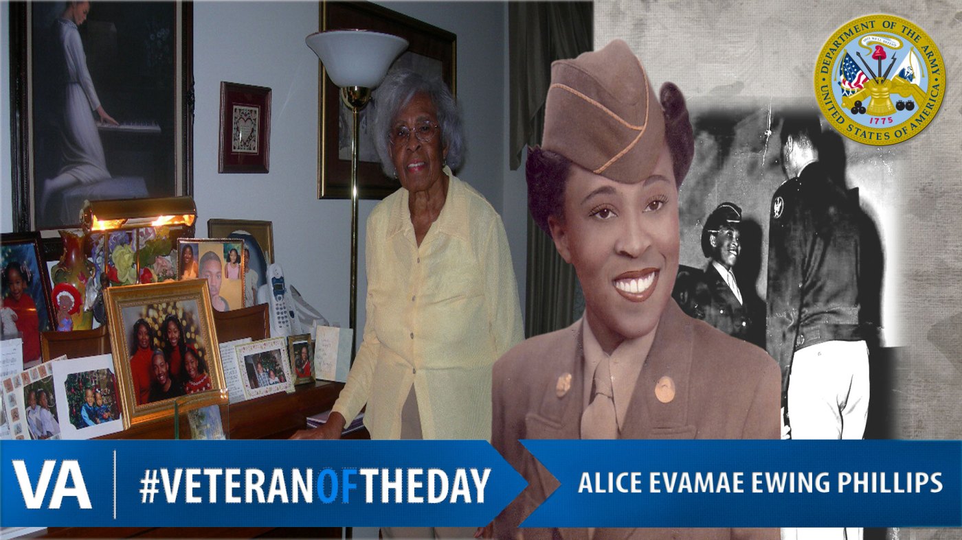 #VeteranOfTheDay Alice Evamae Ewing Phillips