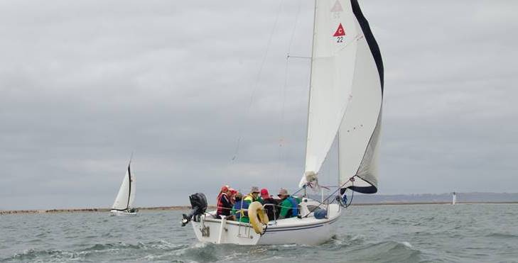Image of a group sailing