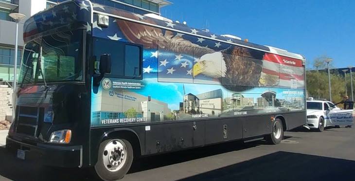 IMAGE: A VA mobile vet center deployed to Las Vegas