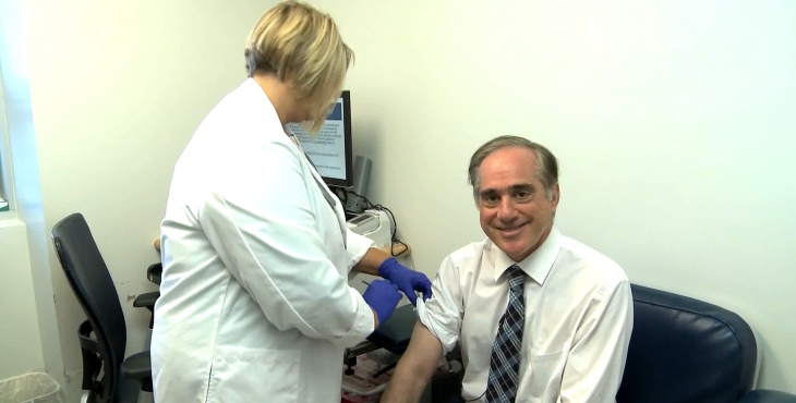 IMAGE: Secretary Shulkin receives his flu shot