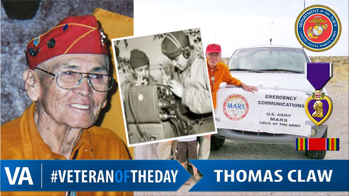 #VeteranOfTheDay Marine Corps Veteran Thomas Claw