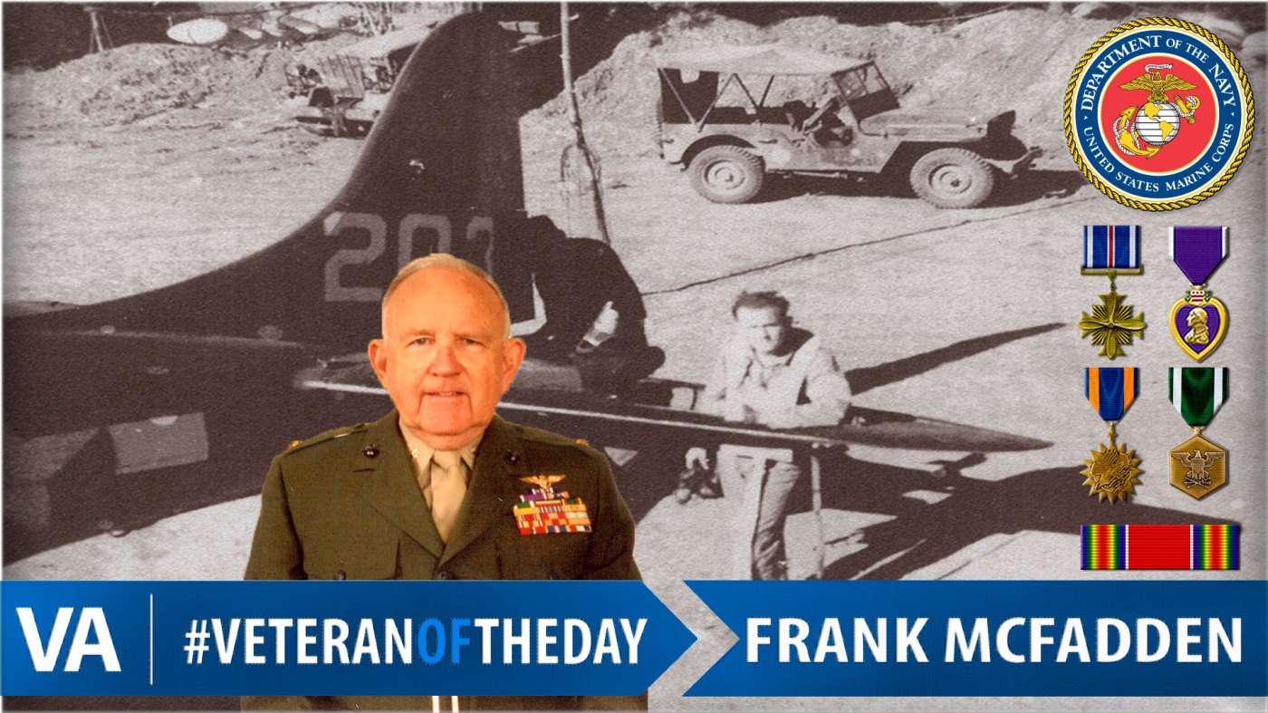 #VeteranOfTheDay is Marine Corps Veteran Frank “Mac” Herman McFadden