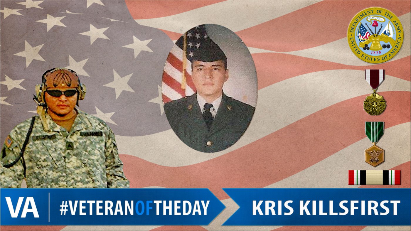 Kris Killsfirst - Veteran of the Day