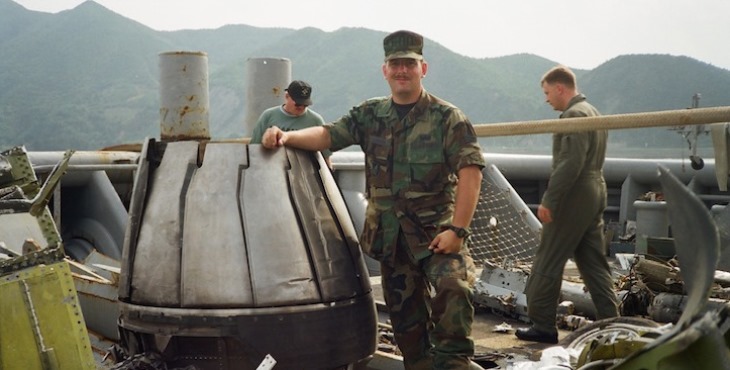 Image of Michael Cannon in uniform while serving in South Korea.