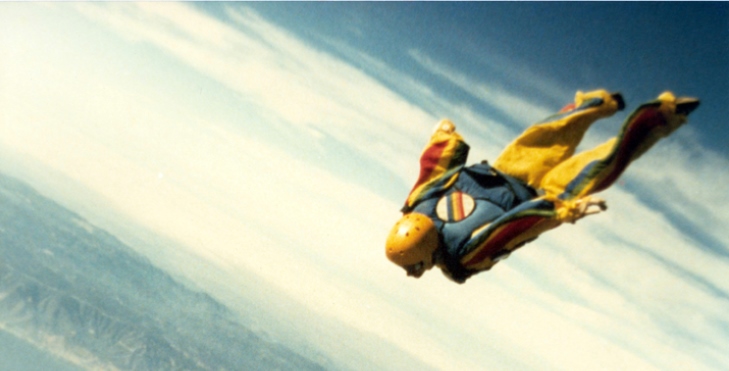 Image: Bernie Donato skydiving