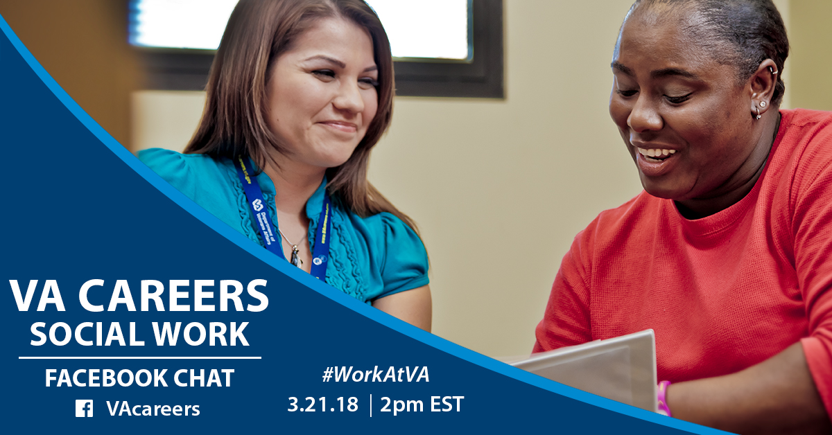 Meet recruiters and ask questions about Social Work careers at VA during our Facebook Chat.