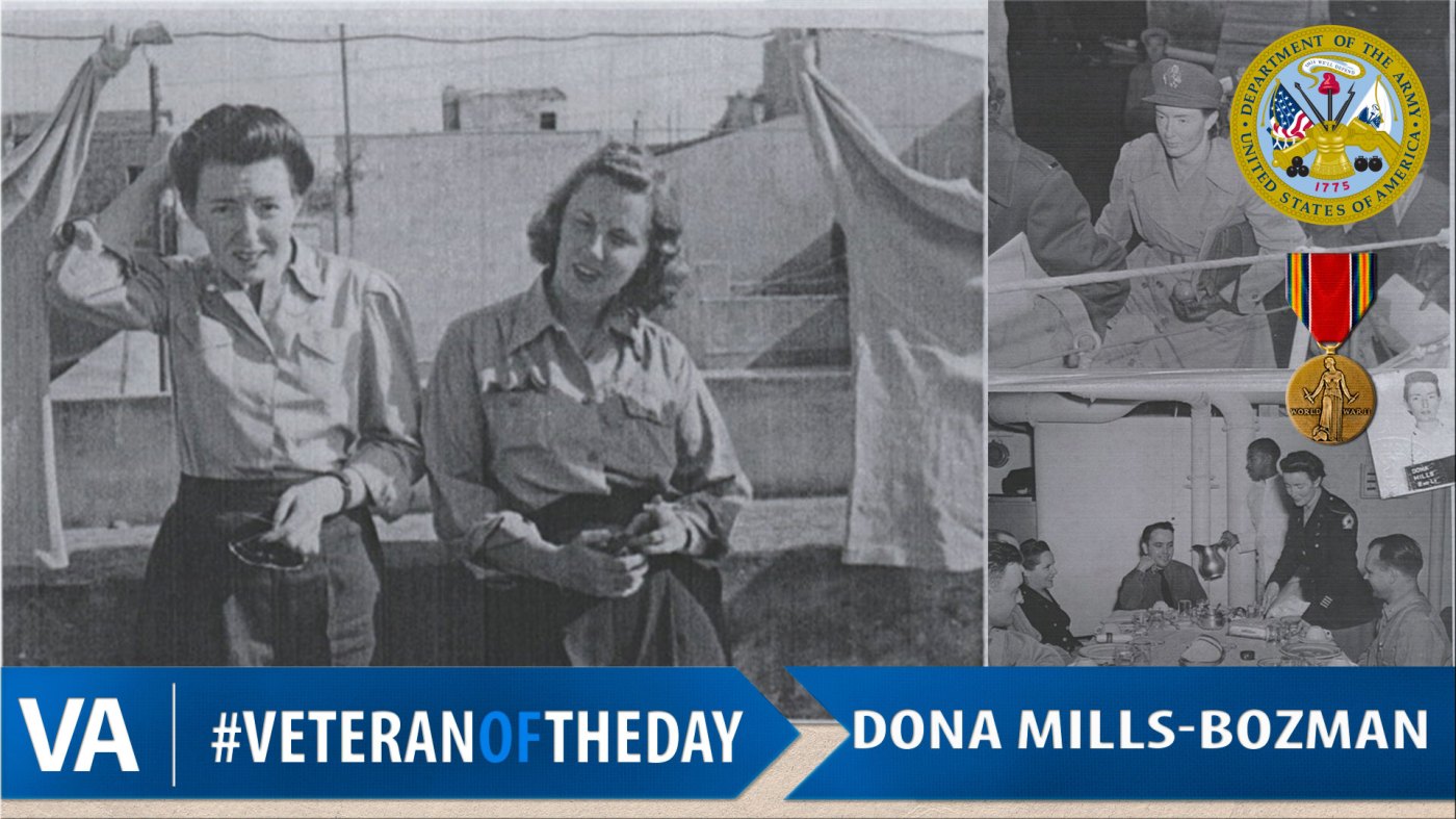 #VeteranOfTheDay Army Nurse Corps Veteran Dona Mills-Bozman