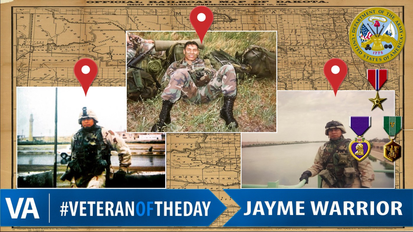 Jayme Warrior - Veteran of the Day
