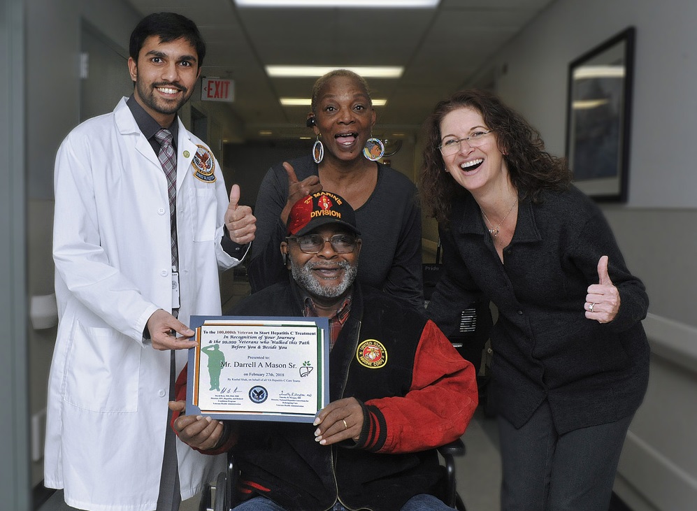 100,000th Veteran treated by VA for Hepatitis C