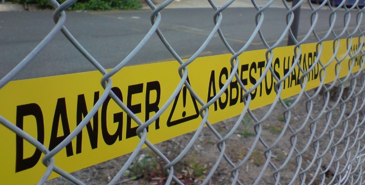 IMAGE: Asbestos warning sign