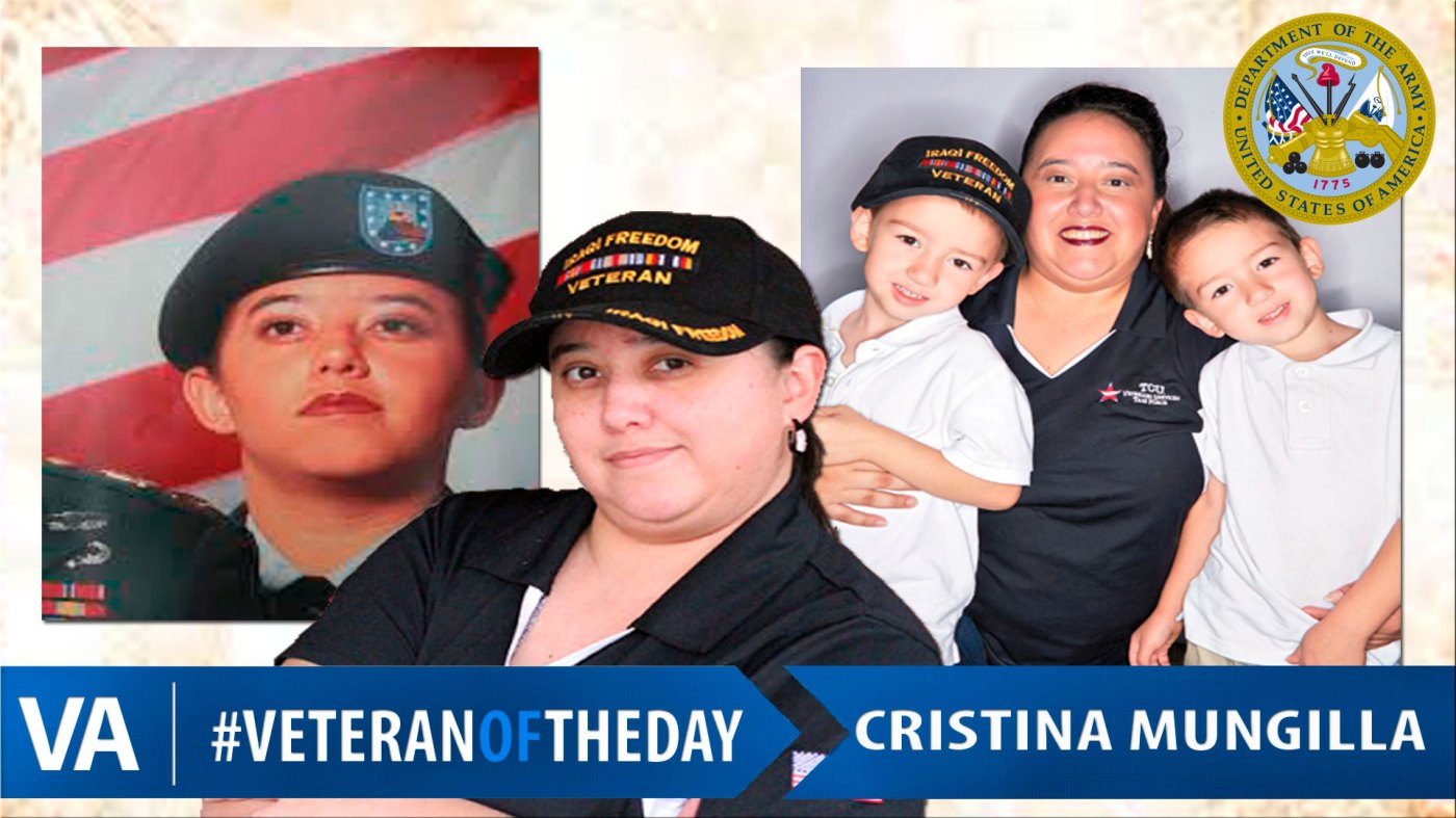 #VeteranOfTheDay Army Veteran Cristina Mungilla