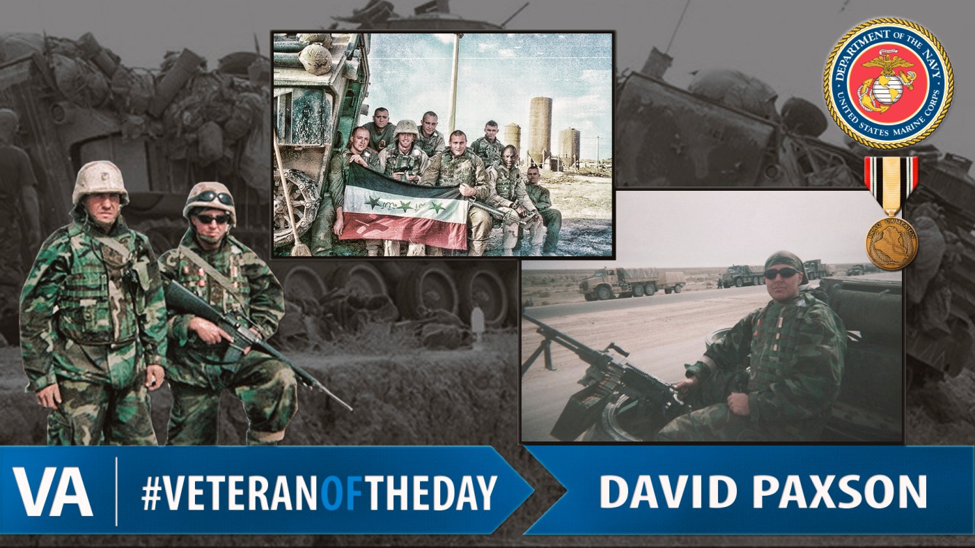 #VeteranOfTheDay Marine Corps Veteran David James Paxson